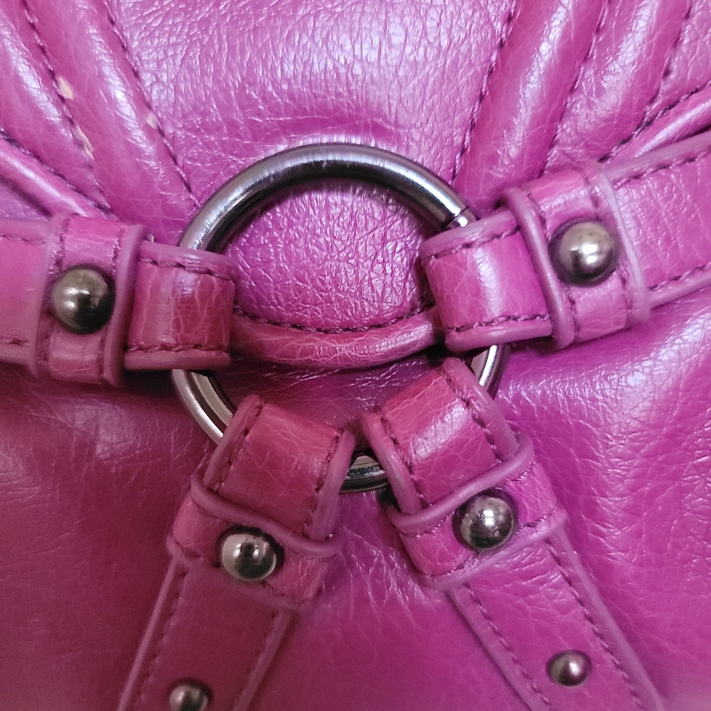 BOTKIER PINK/PURPLE PURSE WITH TASSLE AND TAG EMBELLISHMENTS 💖. NEW without tag - Picture 7 of 12